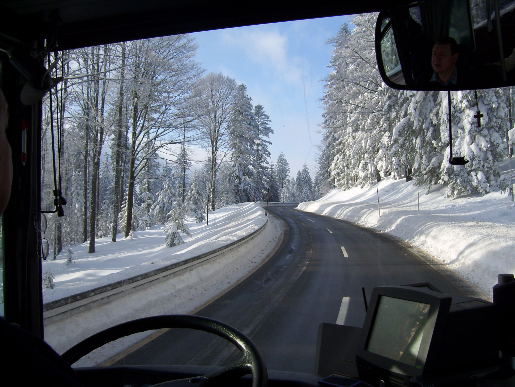 Winter Aussicht Busfahrer©Christina Wibmer
