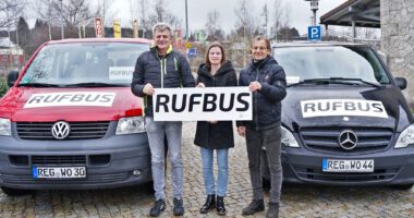 Neues Schild Rufbus