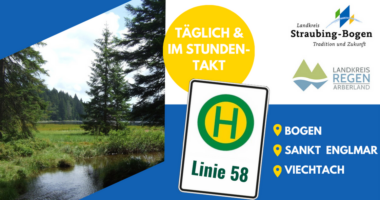 Neuer Flyer zur Linie VSL 58 (Bogen – St. Englmar – Viechtach)