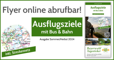 Online abrufbar: Flyer Ausflugsziele mit Bus und Bahn