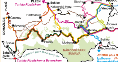 ÖPNV zum Ausflug im Böhmerwald
