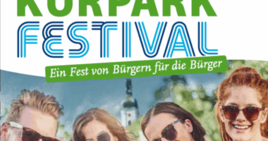 Foto Titelseit Bild Kötztinger Kurparkvestival Foto ist Ausschnitt aus Flyer