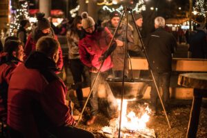 Regen Christkindlmarkt Foto TI
