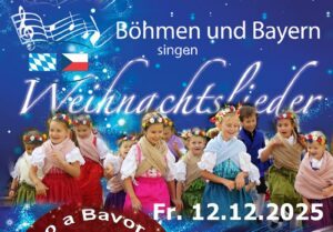 Plakatausschnintt Bayerisch-Böhmisches Weihnachtslieder-Singen 2025
